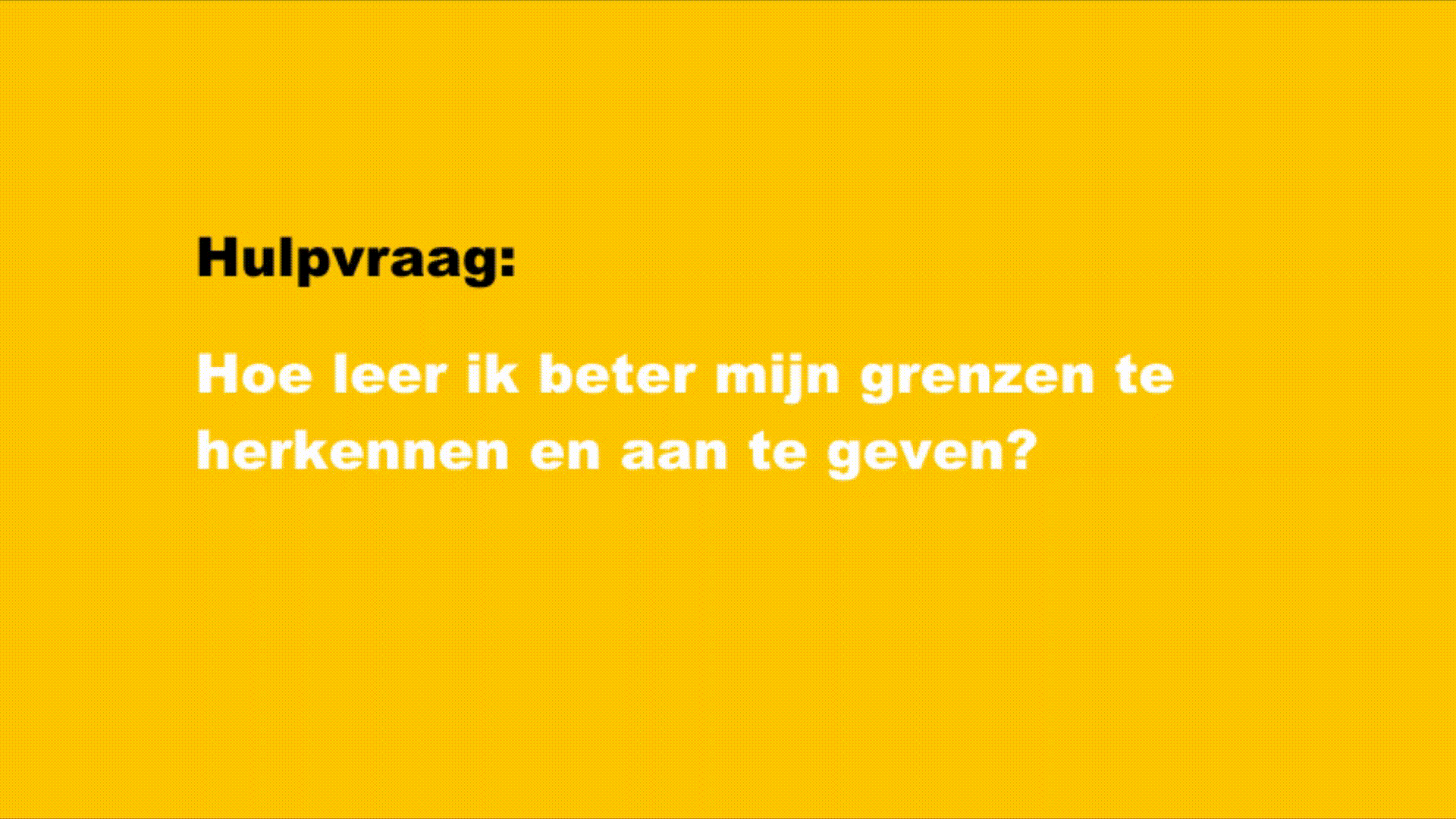 Video met hierin voorbeelden van hulpvragen waarmee medewerkers bij onze vitaliteitscoaches terecht kunnen. Vragen omtrent stressmanagement, grenzen aangeven en ontspannen.